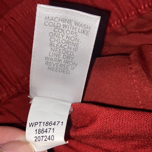 J Jill Linen Stretch Elasticized Waist Crop Wide Leg Pants Size Medium - Picture 8 of 8